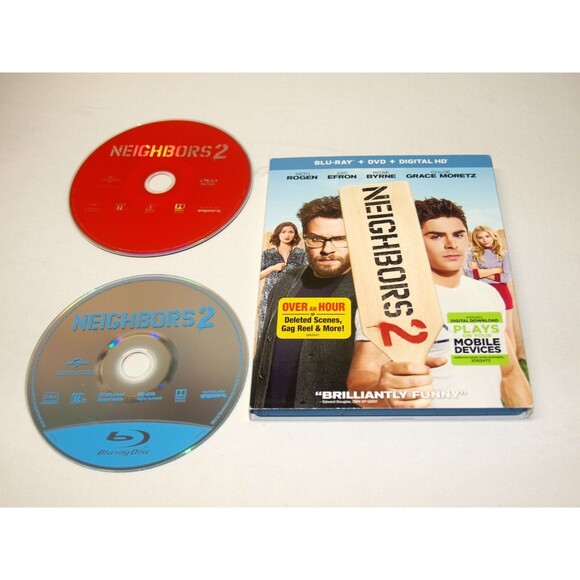 Neighbors 2 (Blu-ray DVD Digital HD, 2016) w/ Cardboard Sleeve Multi Languages - Picture 3 of 3